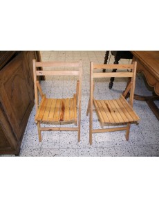 LOT DE 7 CHAISES  PLIABLES 