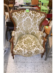 FAUTEUIL VELOURS VERT