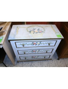 COMMODE  3 T MOTIFS ROSES