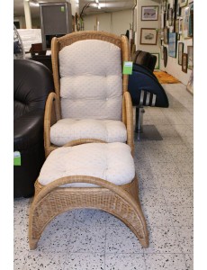 FAUTEUIL OSIER + POSE PIED 