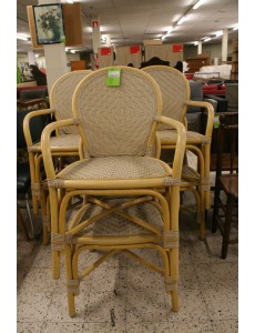 LOT DE 6 FAUTEUILS VERANDA