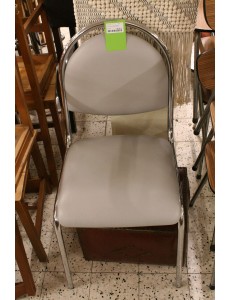 CHAISE SIMILI PIED CHROME 