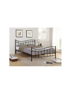 LIT ODETTE MÉTAL NOIR 160 CM 